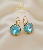 Pozlátené zdobené náušnice rivo12