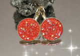Pozlátené náušnice s použitím Swarovski crystals