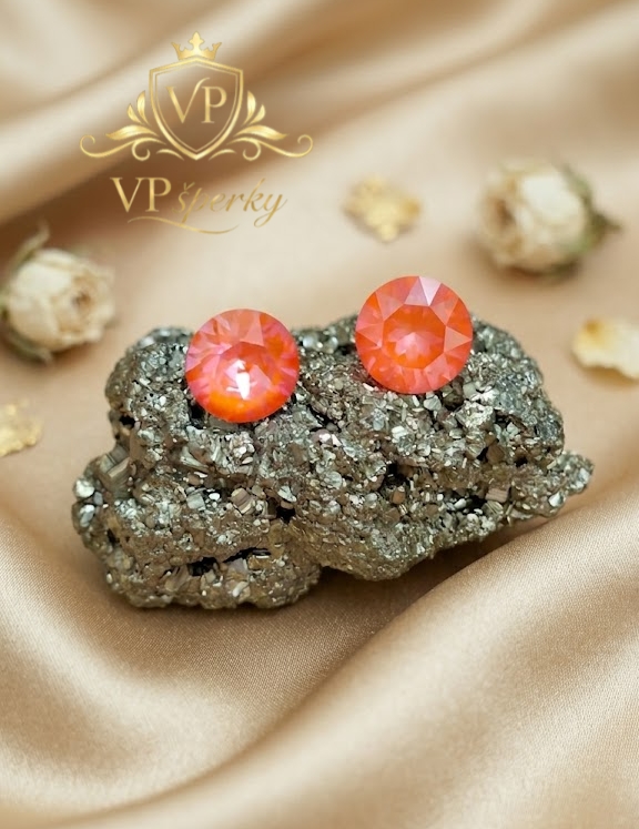 Strieborné napichovacie 925 náušnice - chaton