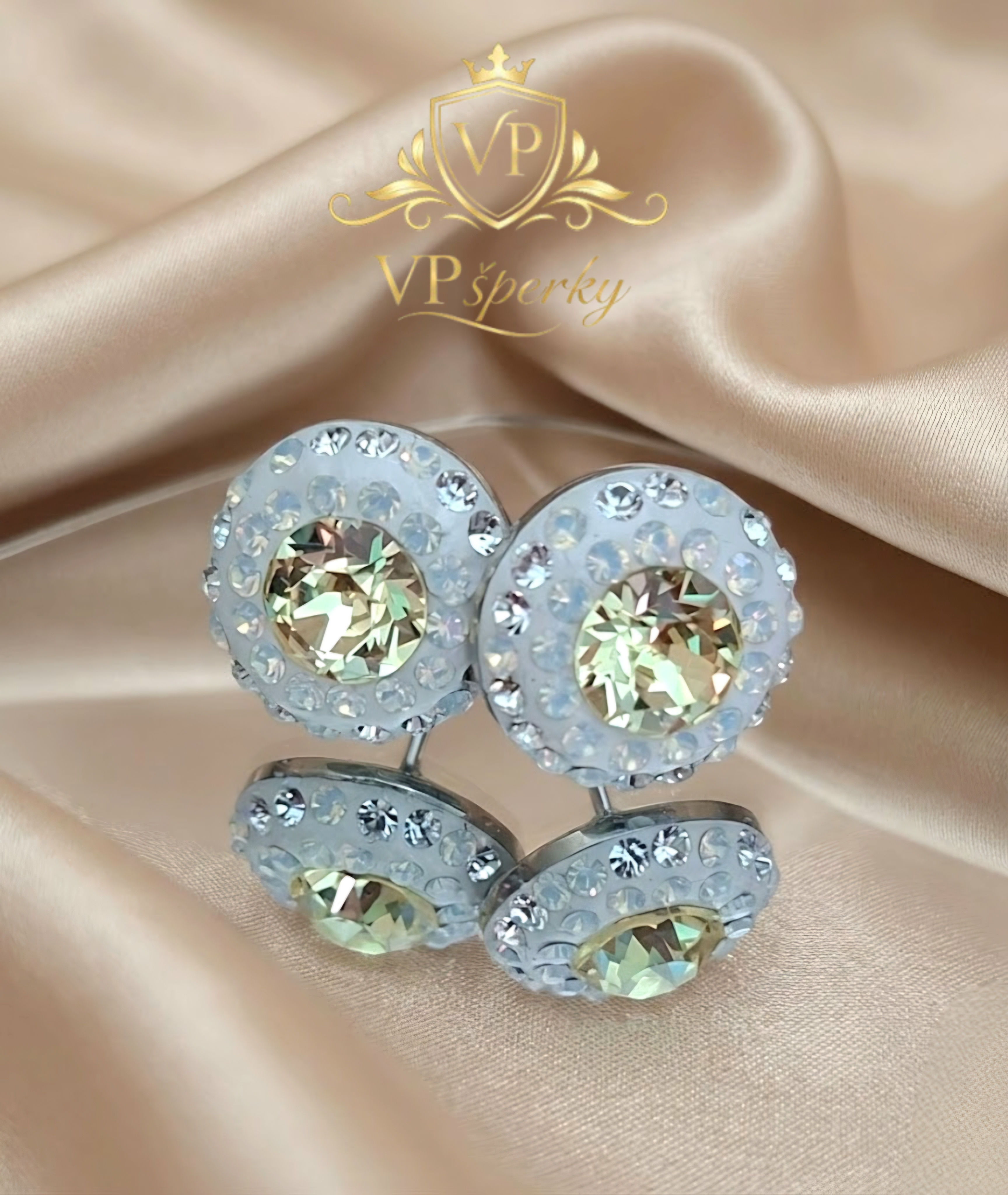 Oceľové handmade antialergické náušnice - Žlté