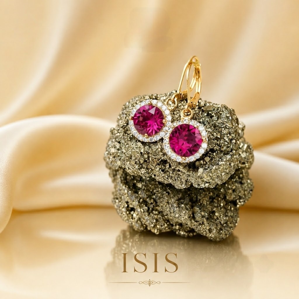 Pozlátené visiace náušnice s použitím Swarovski crystals 