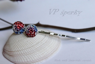 Originálne sponky do vlasov so Swarovski crystals