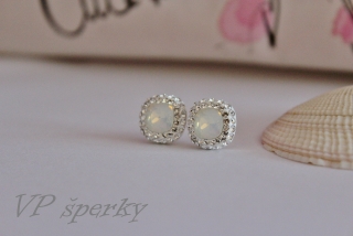 Originálne handmade náušnice so Swarovski crystals