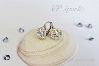 Originálne detské handmade náušnice s Sw crystals