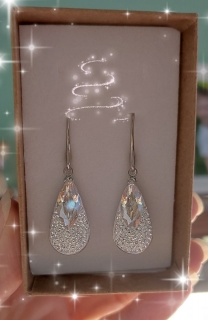 Originálne handmade náušnice s Sw crystals - Kleopatrine slzy