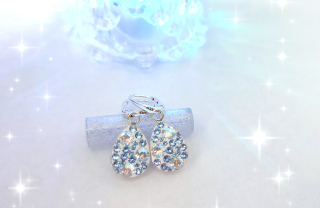 Originálne handmade strieborné náušnice - ľadové slzy 2
